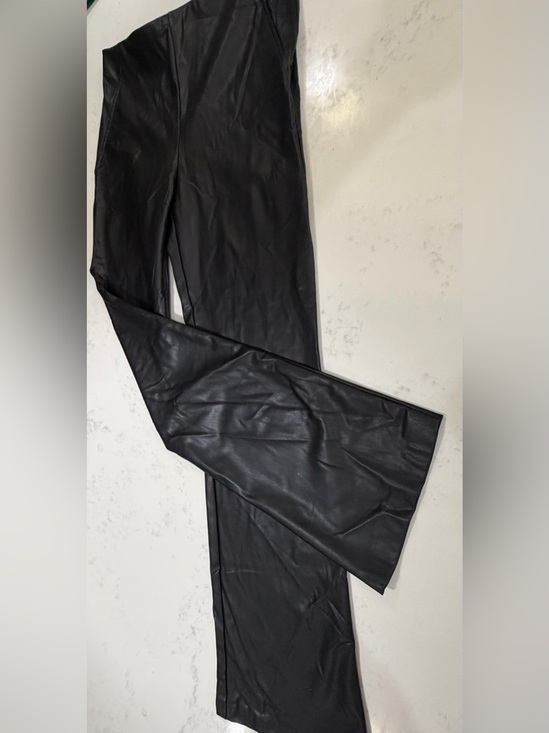 Zara Pants - Zara Black Faux Leather Garment with Branded Tag